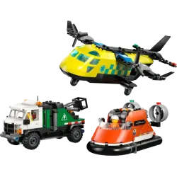 LEGO City Airplane, Service Truck & Hovercraft Remix 60505