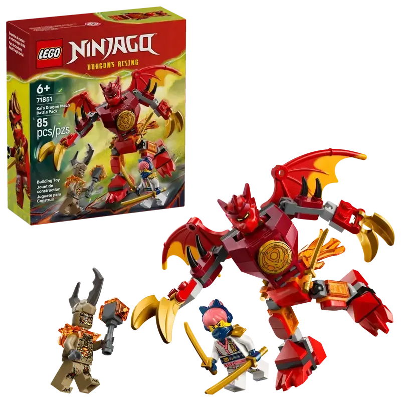 LEGO NINJAGO Kai's Dragon Mech Battle Pack 71851