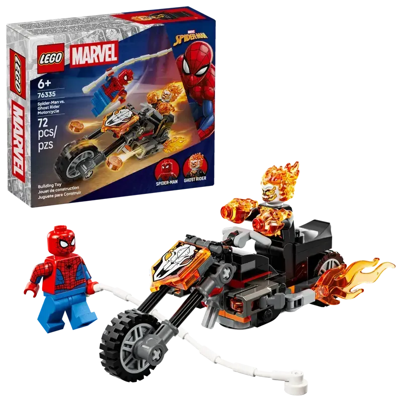 LEGO Marvel Spider-Man vs. Ghost Rider Motorcycle 76335