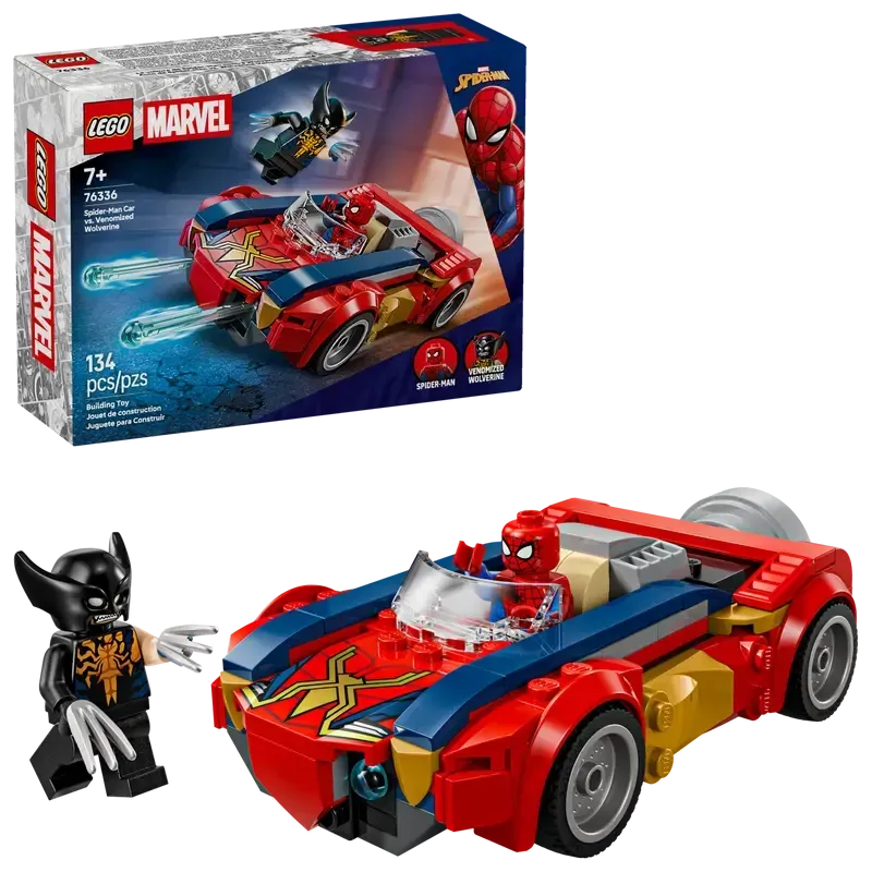 LEGO Marvel Spider-Man Car vs. Venomized Wolverine 76336