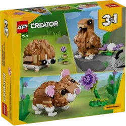 LEGO Creative 3 in 1 Cute Hamster with a Flower 31376