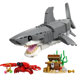 LEGO Creative 3 in 1 Fierce Shark with a Treasure Chest 31381