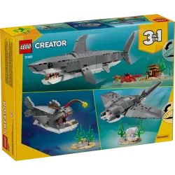 LEGO Creative 3 in 1 Fierce Shark with a Treasure Chest 31381