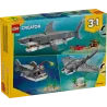 LEGO Creative 3 in 1 Fierce Shark with a Treasure Chest 31381