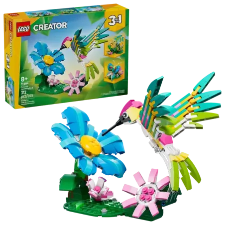 LEGO Creative 3 in 1 Wild Animals: Colourful Hummingbird 31384