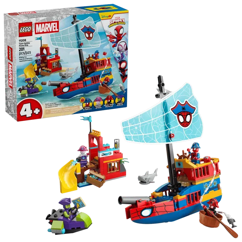 LEGO Marvel Team Spidey Pirate Ship 11208