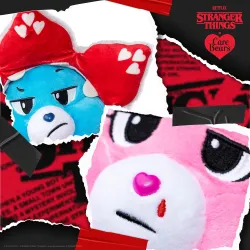 Basic Fun Care Bears x Stranger Things 2-Pack Boxed Set 30cm – Cheer Bear as Eleven & Grumpy Bear as Demogorgon