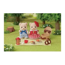 Sylvanian Families Biscuit Bear Sister & Brother- Delicious Picnic 5852