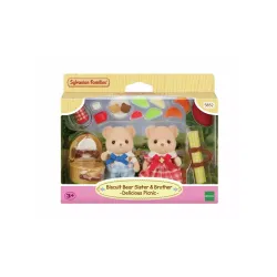 Sylvanian Families Biscuit Bear Sister & Brother- Delicious Picnic 5852