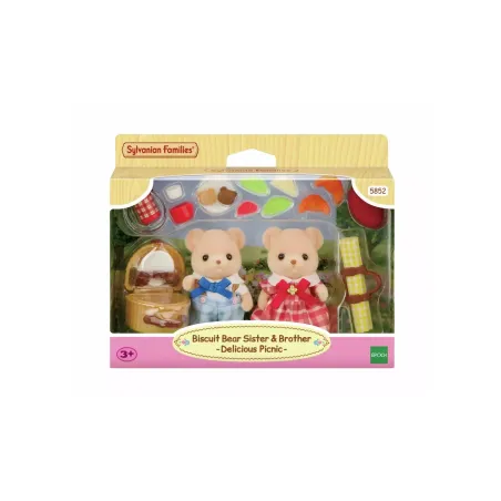 Sylvanian Families Biscuit Bear Sister & Brother- Delicious Picnic 5852