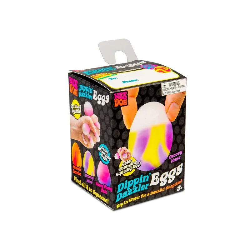 NeeDoh Dippin' Dazzler Eggs - Colour-Changing Easter Fidget Toy - Assortment