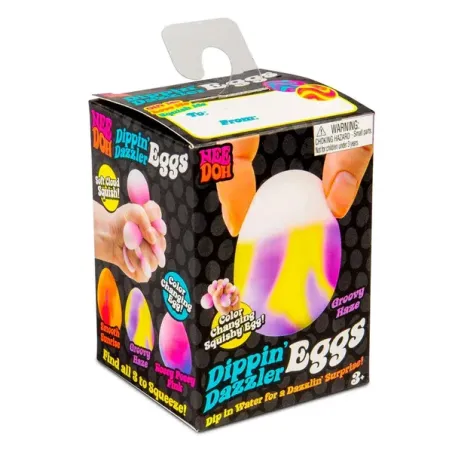 NeeDoh Dippin' Dazzler Eggs - Colour-Changing Easter Fidget Toy - Assortment