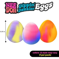NeeDoh Dippin' Dazzler Eggs - Colour-Changing Easter Fidget Toy - Assortment