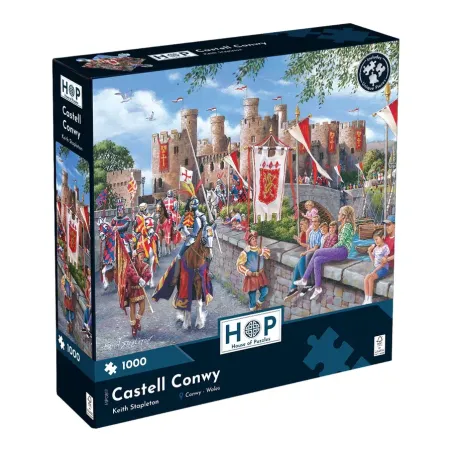 House Of Puzzles Hop Castell Conwy 1000 Piece Jigsaw Puzzle