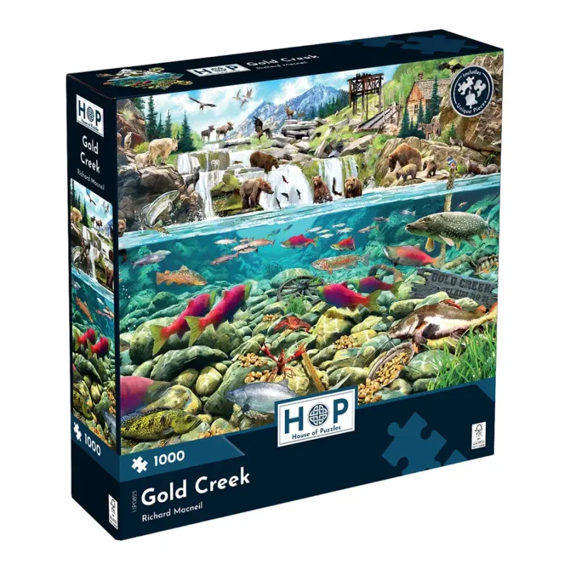 House of Puzzles Hop Gold Creek 1000 Piece Jigsaw Puzzle