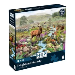 House of Puzzles Hop Highland Majesty 1000 Piece Jigsaw Puzzle