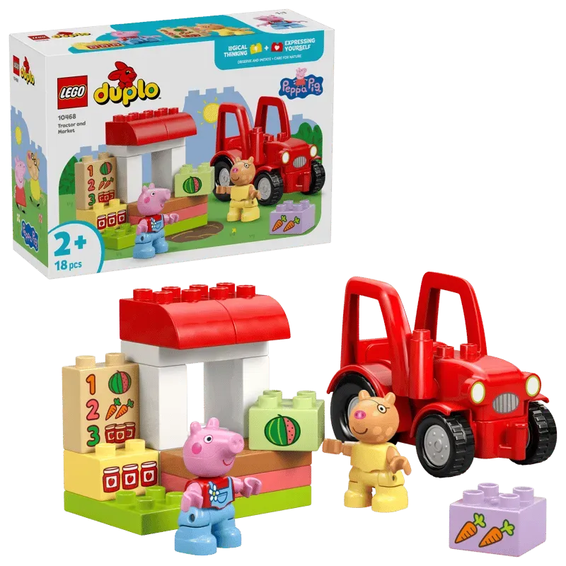 Lego Duplo Peppa Pig Tractor and Market 10468