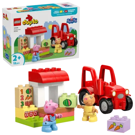 Lego Duplo Peppa Pig Tractor and Market 10468