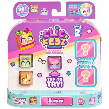 Clickeez: 5 Pack Series 2 Assortment :  Includes 5 Clickable Keyboard Collectibles!