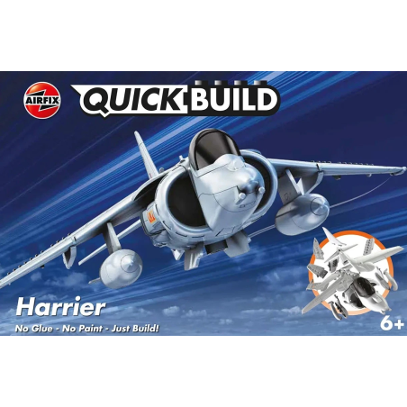 Airfix Quick Build Harrier Model Kit  6+