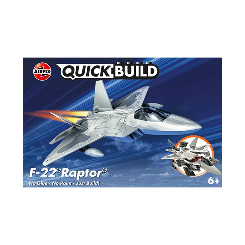 Airfix Quick Build J6005 F22 Raptor Model Kit 6+