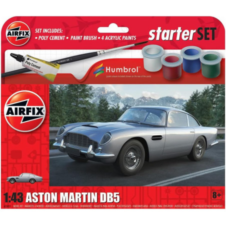 Airfix Starter Set - A55011 Aston Martin DB5 Model Building Kit 8+