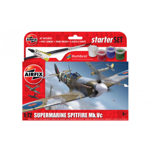 Airfix Starter Set - A55001 Supermarine Spitfire Mk.Vc Model Building Kit 8+