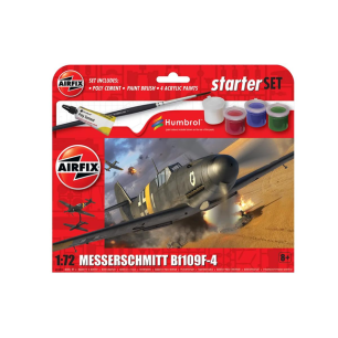 Airfix Starter Set - A55014 Messerschmitt Bf 109F-4 Model Building Kit 8+