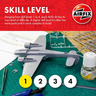 Airfix Starter Set - A55013 North American P-51D Mustang Model Building Kit 8+