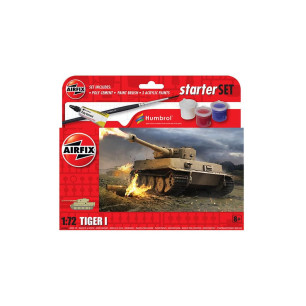 Airfix Starter Set - A55004 Tiger I Model Building Kit 8+