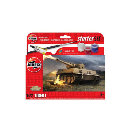 Airfix Starter Set - A55004 Tiger I Model Building Kit 8+