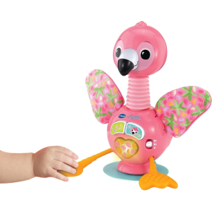 VTech Baby Suction Cup Fluttering Flamingo Sensory Toy