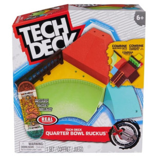 Tech Deck - Quarter Bowl Ruckus Creator Customisable and Buildable Ramp Set