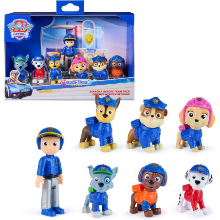 Paw Patrol Search & Rescue Team Pack with 7 Collectible Action Figures